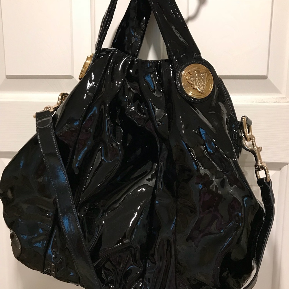 Classic Gucci Lg Patent Hysteria Hobo